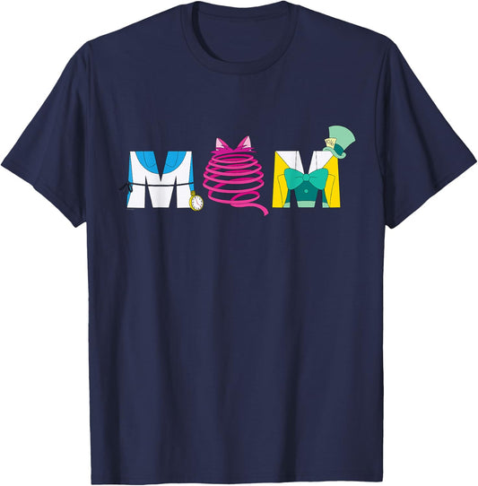 Disney Alice in Wonderland Mother’s Day Birthday Best Mom T-Shirt - T-Shirt | Navy