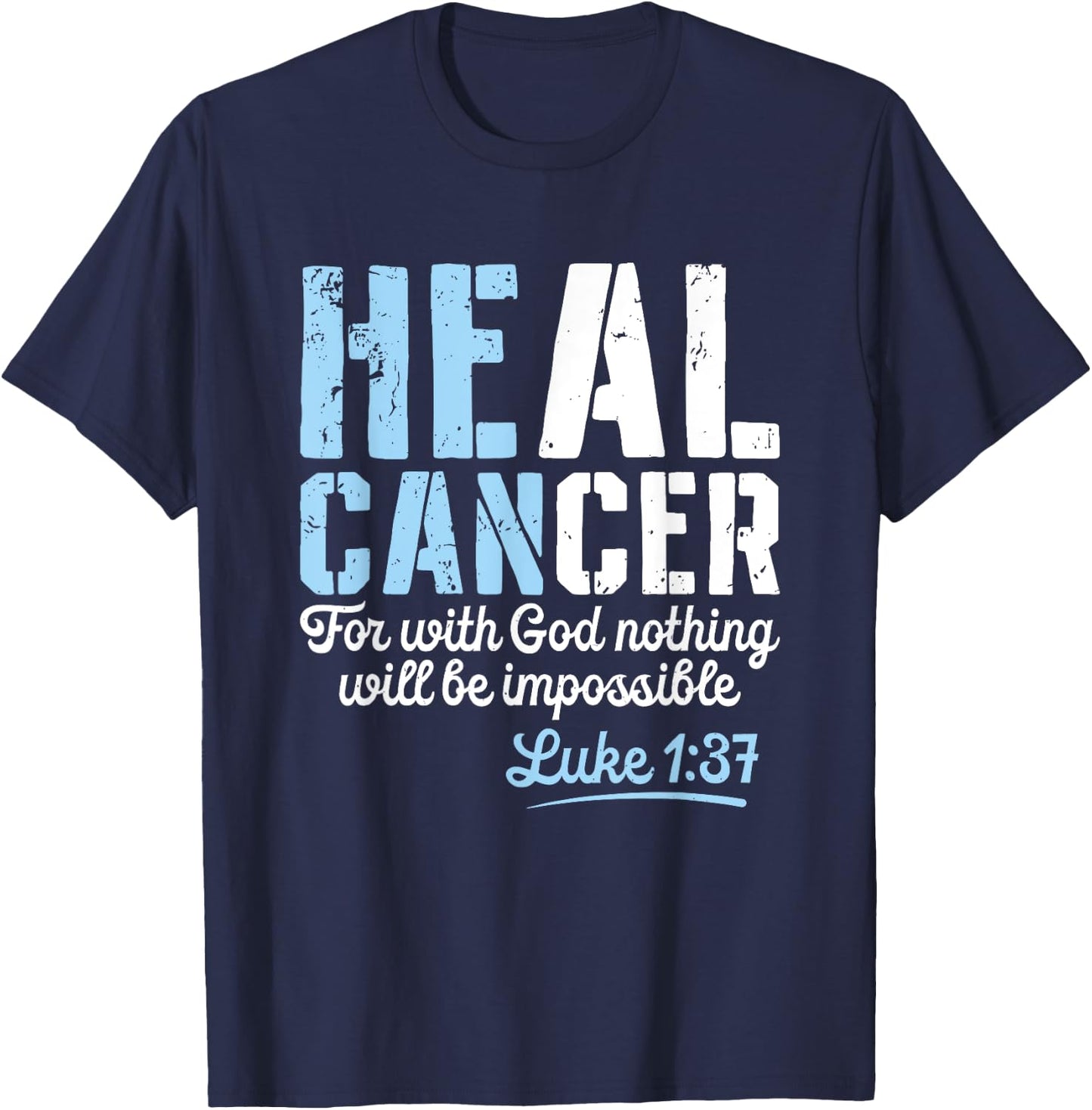 My God is Stronger Than Prostate Cancer Survivor T-Shirt - T-Shirt | Navy