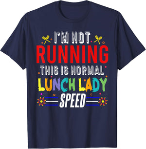 Funny Lunch Lady Cafeteria Job Back To School Food Service T-Shirt - T-Shirt | Navy