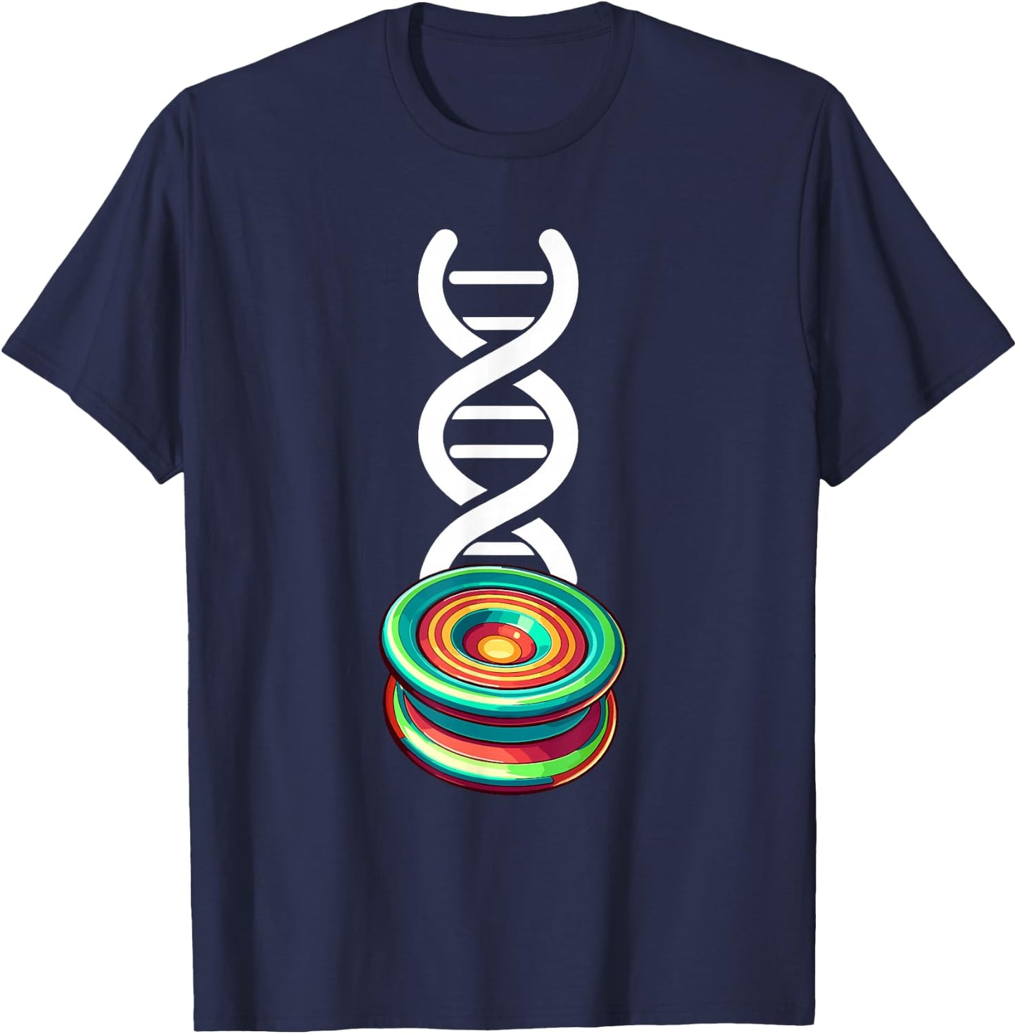 Funny Yo-Yo Toy Trick | Yoyo DNA T-Shirt - T-Shirt | Navy