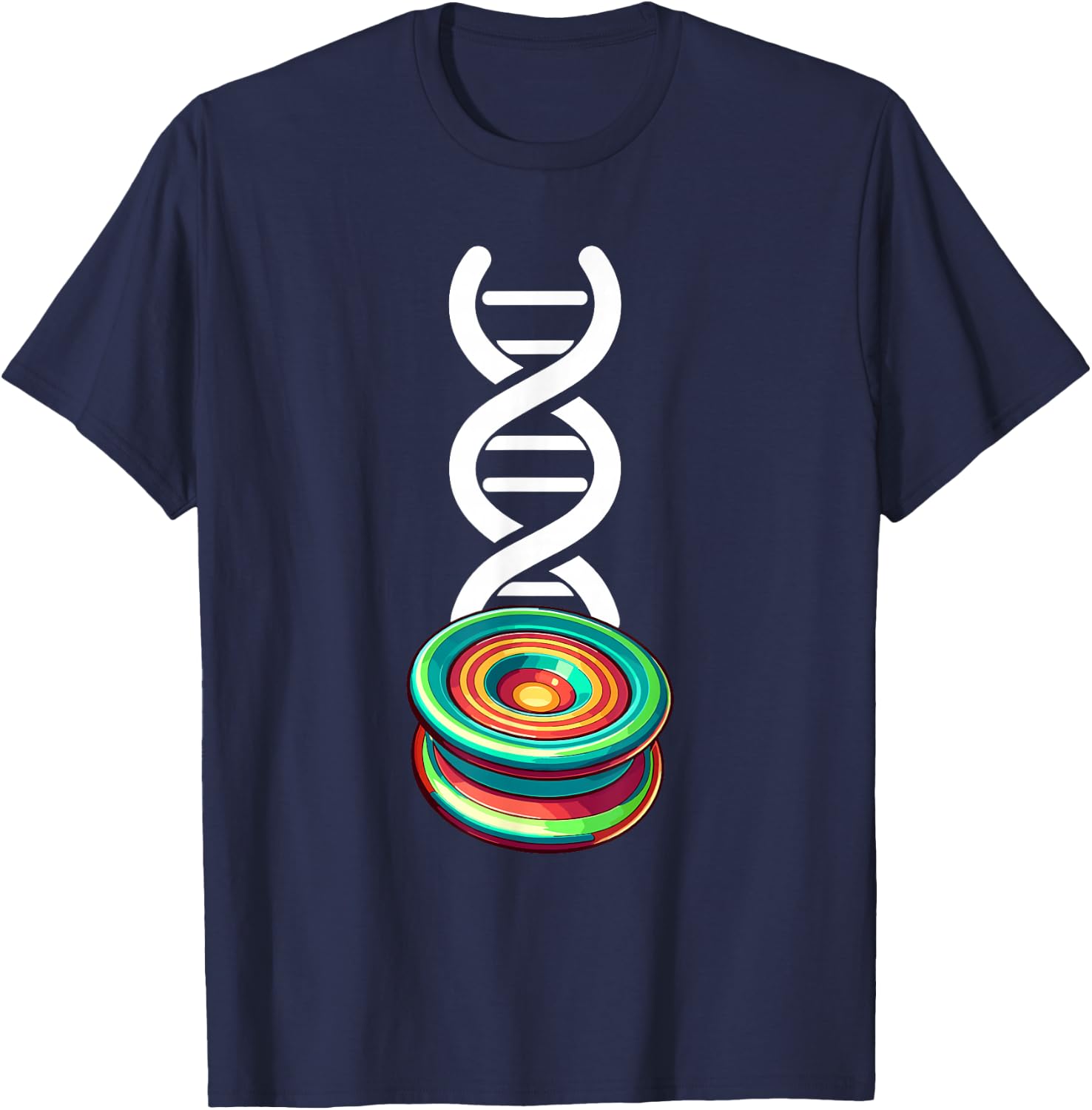 Funny Yo-Yo Toy Trick | Yoyo DNA T-Shirt - T-Shirt | Navy