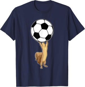 Squirrel Soccer player Soccer Sports T-Shirt - T-Shirt | Navy