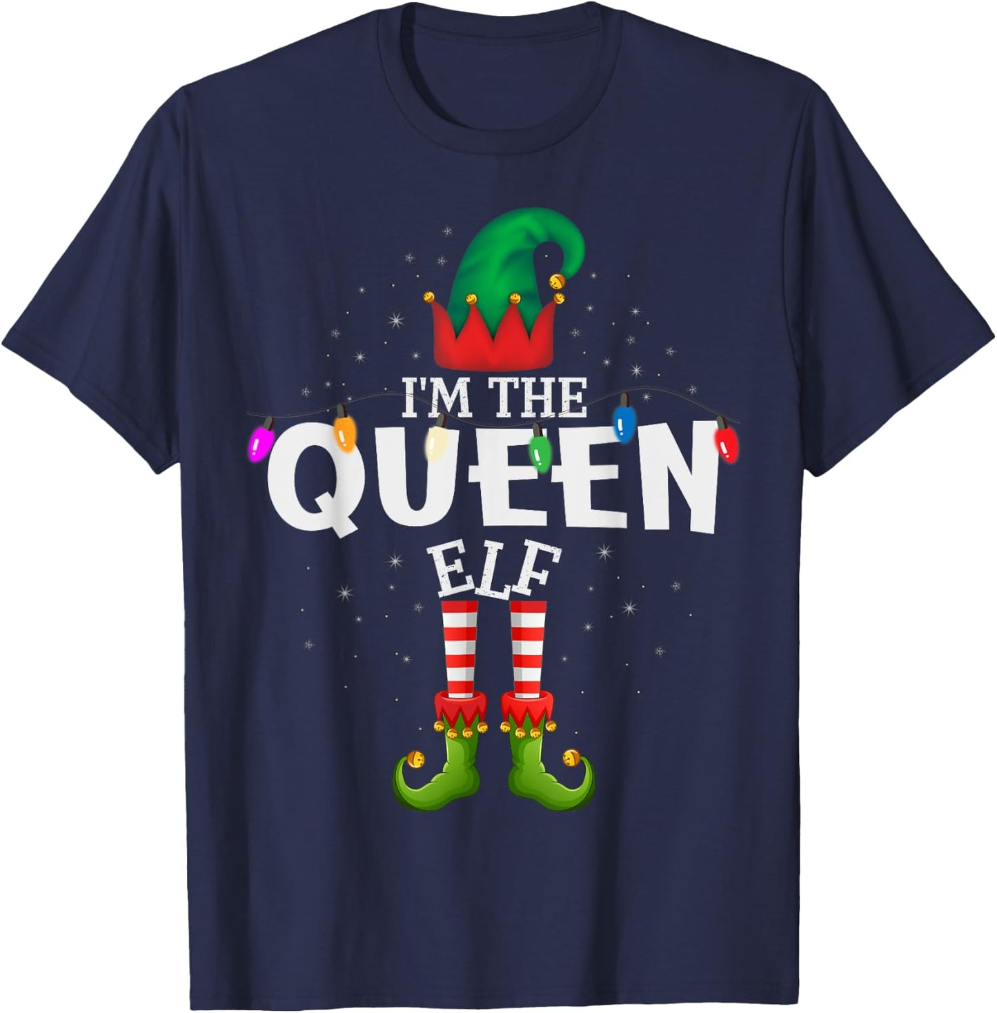 I'm The Queen Matching Christmas Family T-Shirt - T-Shirt | Navy