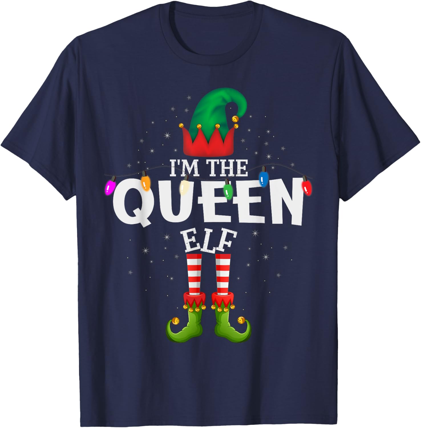 I'm The Queen Matching Christmas Family T-Shirt - T-Shirt | Navy
