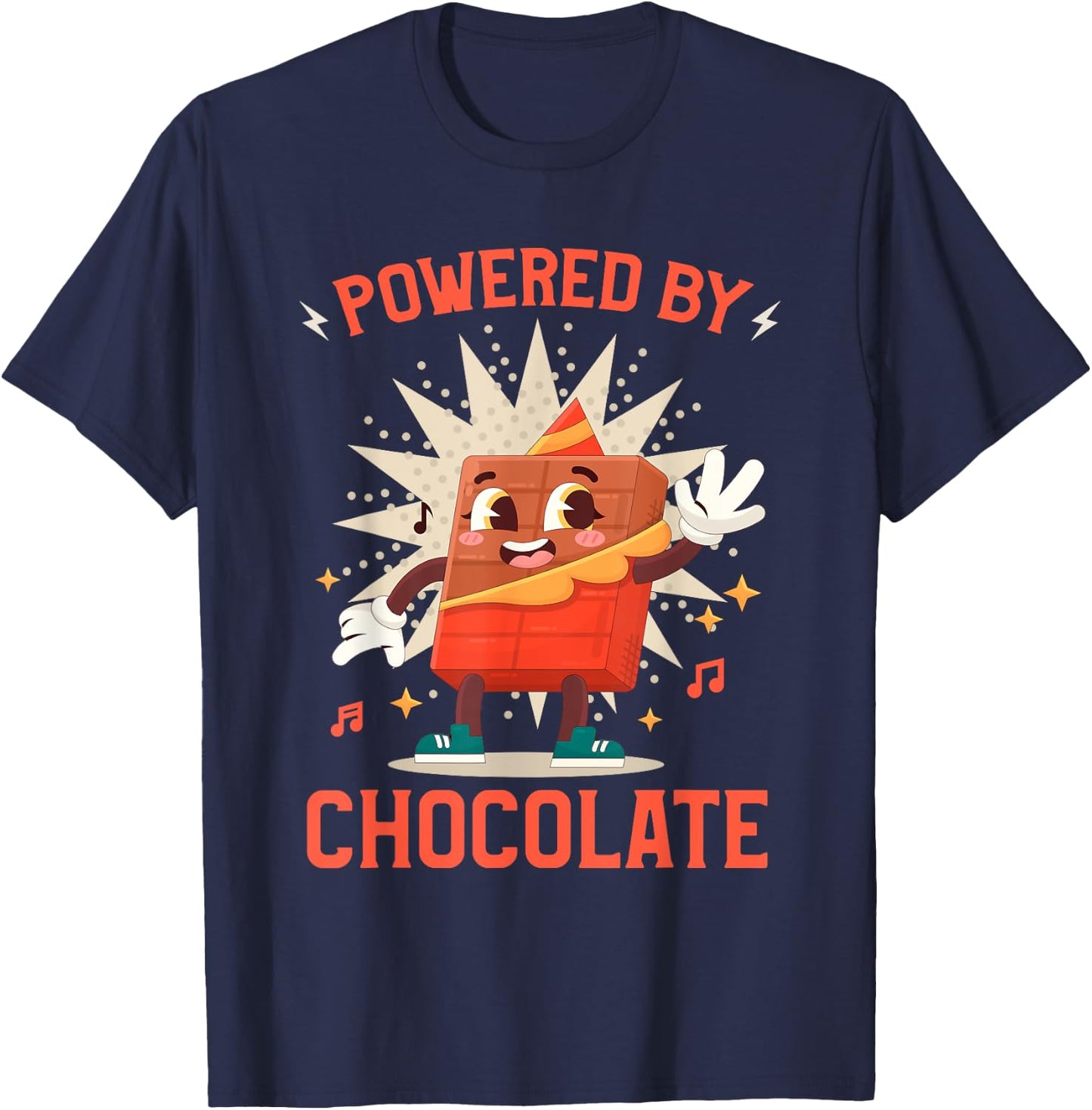 Quote Funny Chocolate Lover Chocolate Bars T-Shirt - T-Shirt | Navy