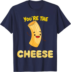 You're The Mac To My Cheese - Cheesy Food Lover Apparel T-Shirt - T-Shirt | Navy