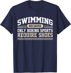 Swimming Saying Swimmer Humor Swim T-Shirt - T-Shirt | Navy