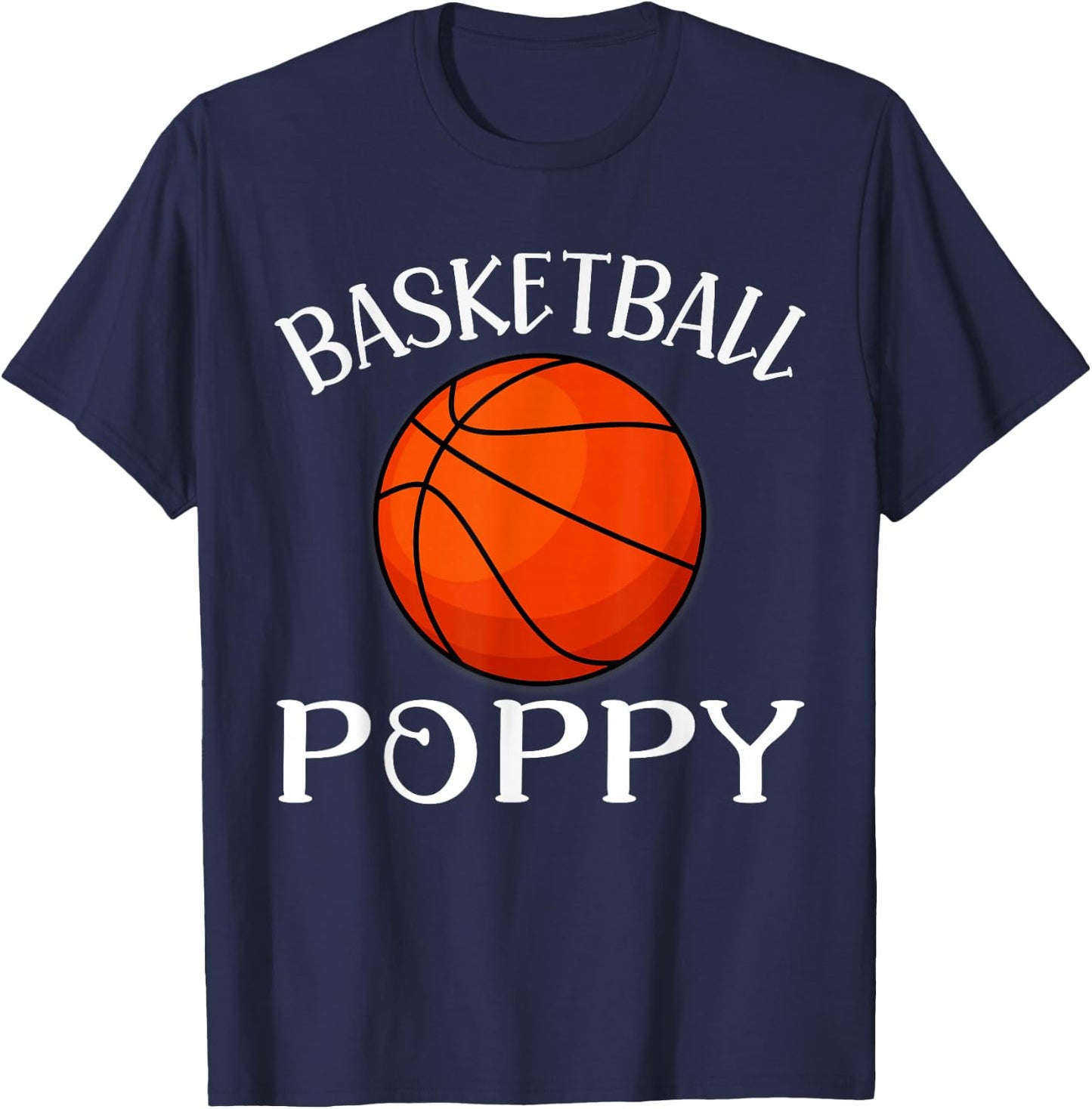 Basketball Poppy Basketball Player T-Shirt - T-Shirt | Navy
