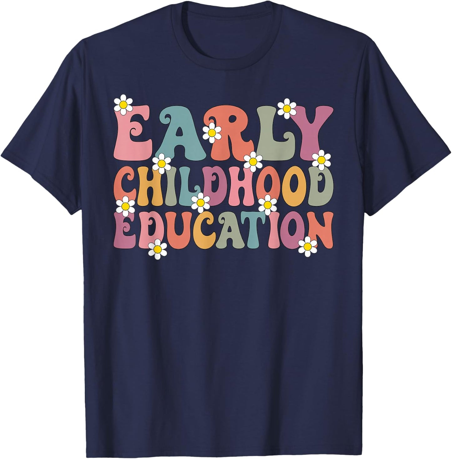 Teacher Early Childhood Education Preschool Head Start Crew T-Shirt - T-Shirt | Navy