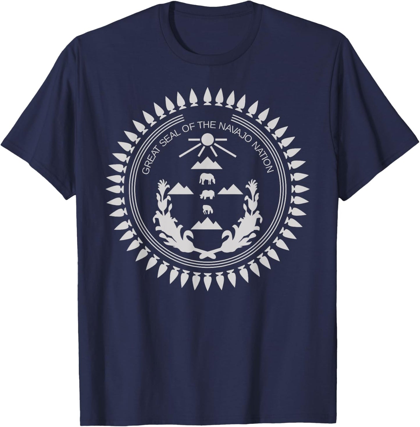 Navajo Flag: Native American Kids T-Shirt - T-Shirt | Navy