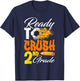 I'm Ready To Crush 2nd Grade Back To School Soccer Lover Fan T-Shirt - T-Shirt | Navy