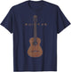 Acoustic Guitar, Guitarist, Guitar Player, Guitar Art Lover T-Shirt - T-Shirt | Navy
