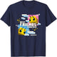 Minecraft Best Friends Forever Bees Flying Pink & Blue T-Shirt - T-Shirt | Navy