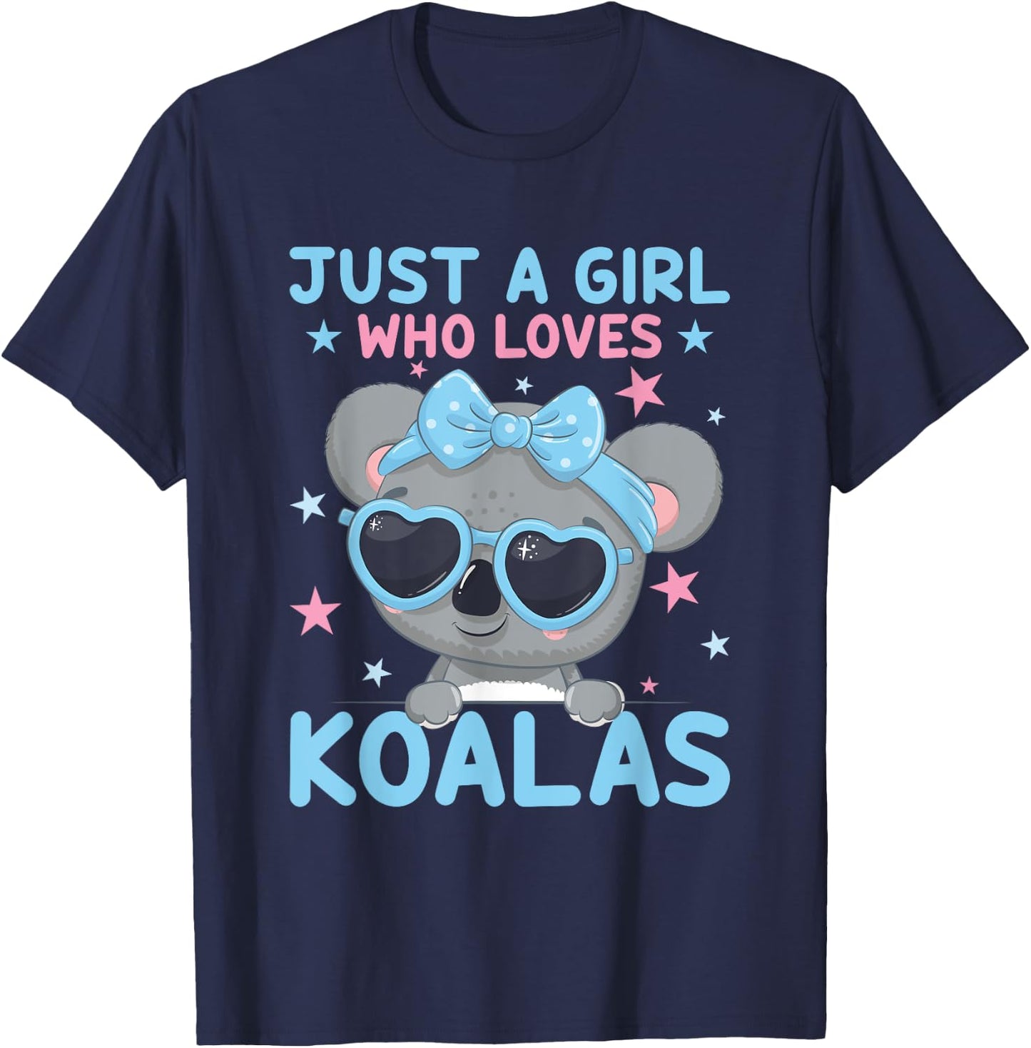 Just A Girl Who Loves Koalas Bear Koala T-Shirt - T-Shirt | Navy