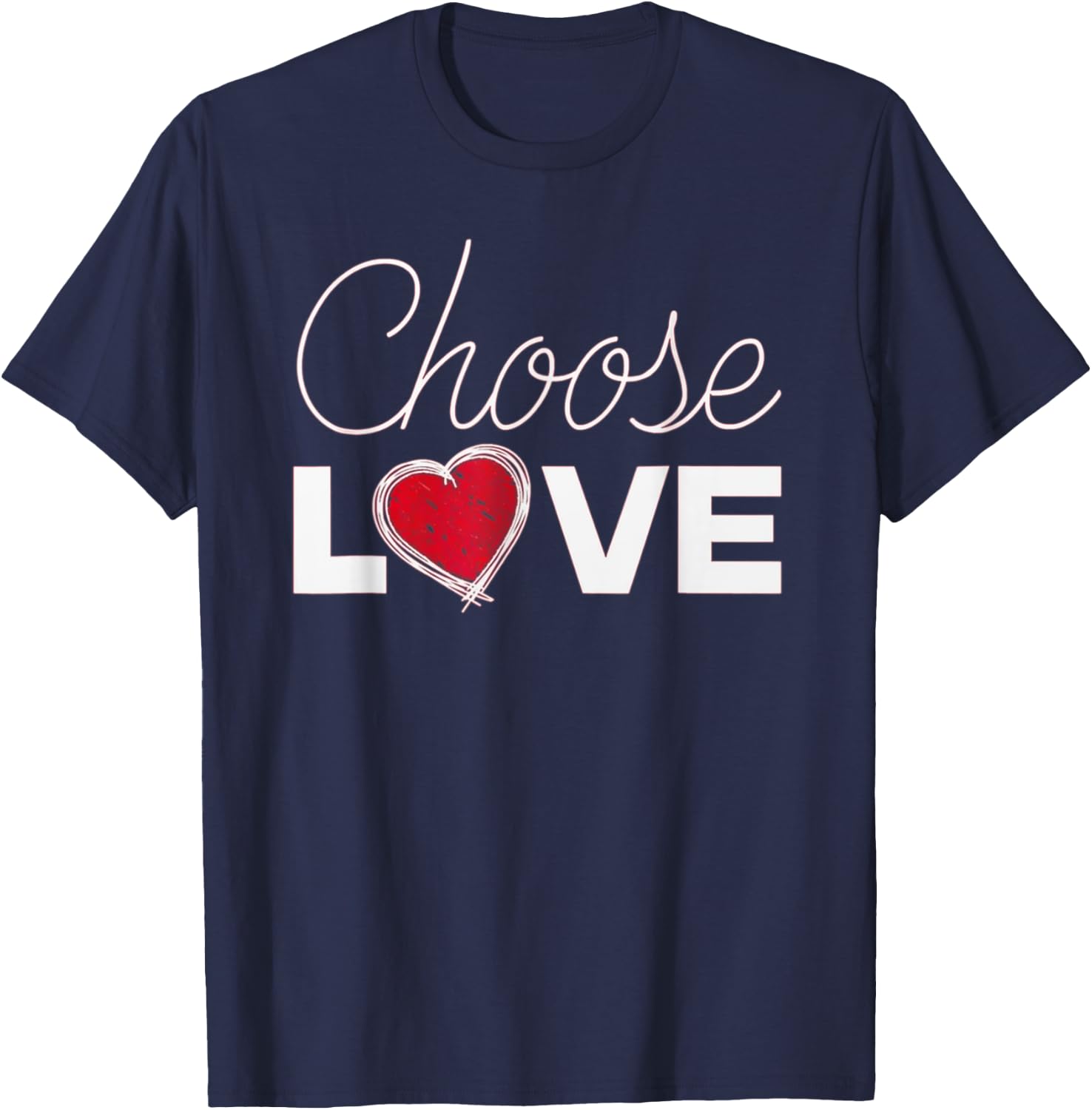 Choose Love - Bills Choose Love - Inspirational T-Shirt - T-Shirt | Navy