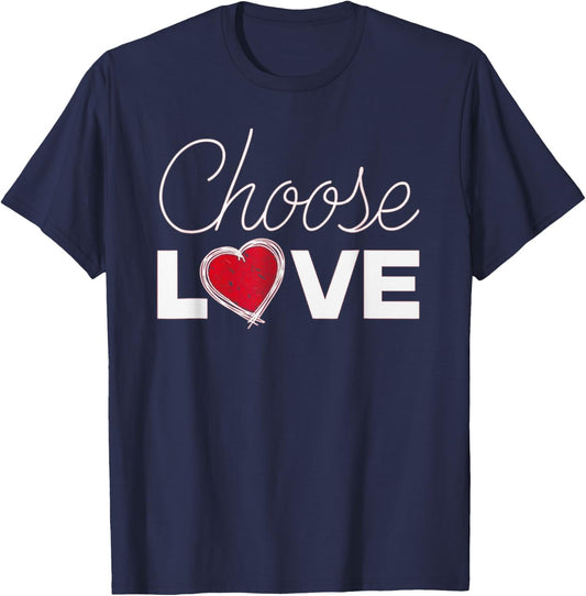 Choose Love - Bills Choose Love - Inspirational T-Shirt - T-Shirt | Navy