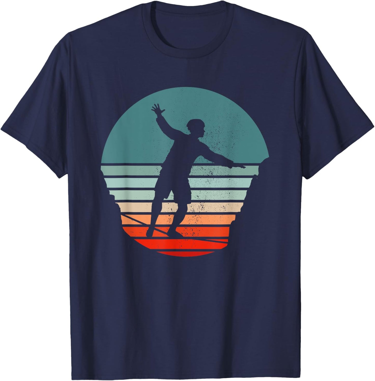 Slackline Retro T-Shirt - T-Shirt | Navy