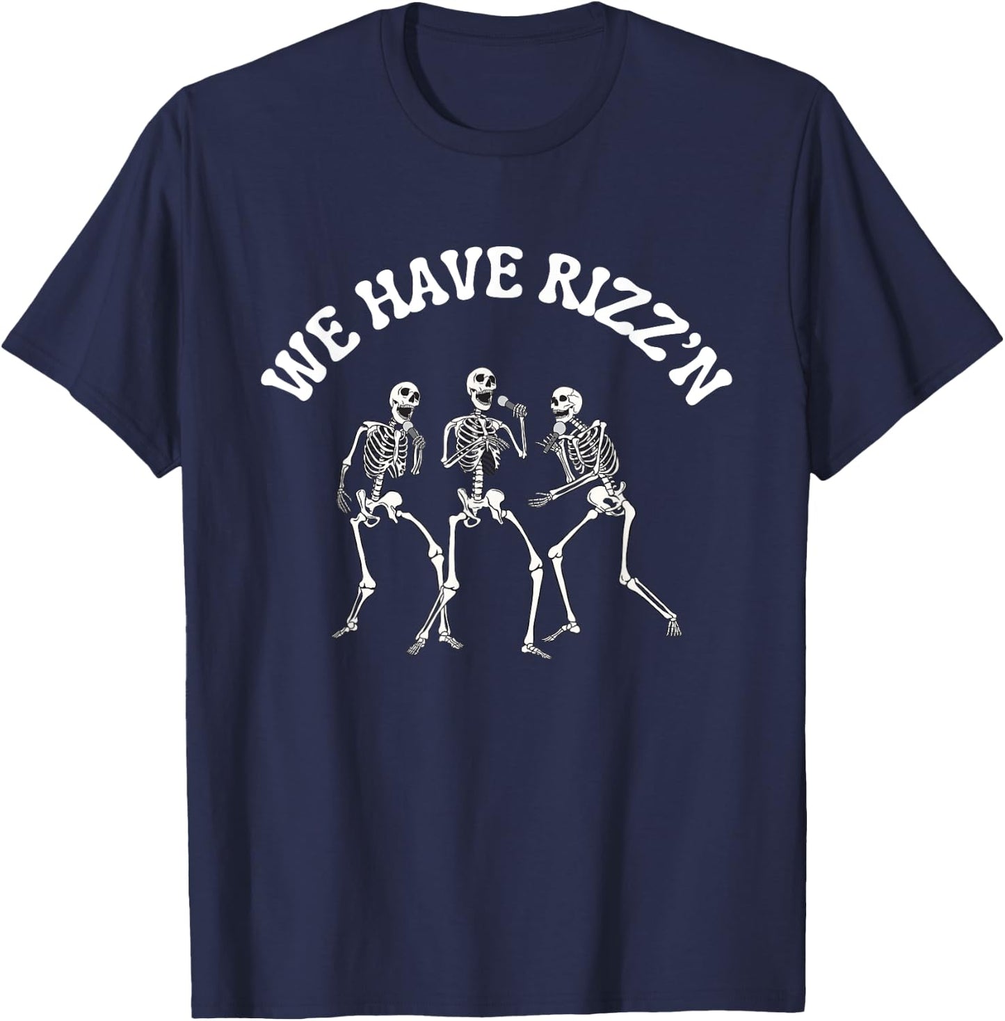 Funny Halloween Gen Alpha Slang Rizz'n T-Shirt - T-Shirt | Navy