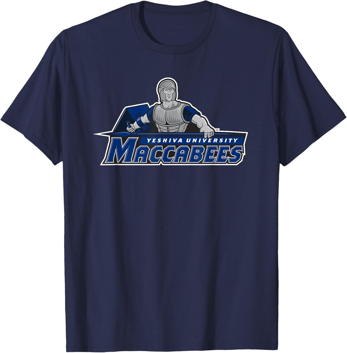 Yeshiva University Maccabees Logo T-Shirt - T-Shirt | Navy