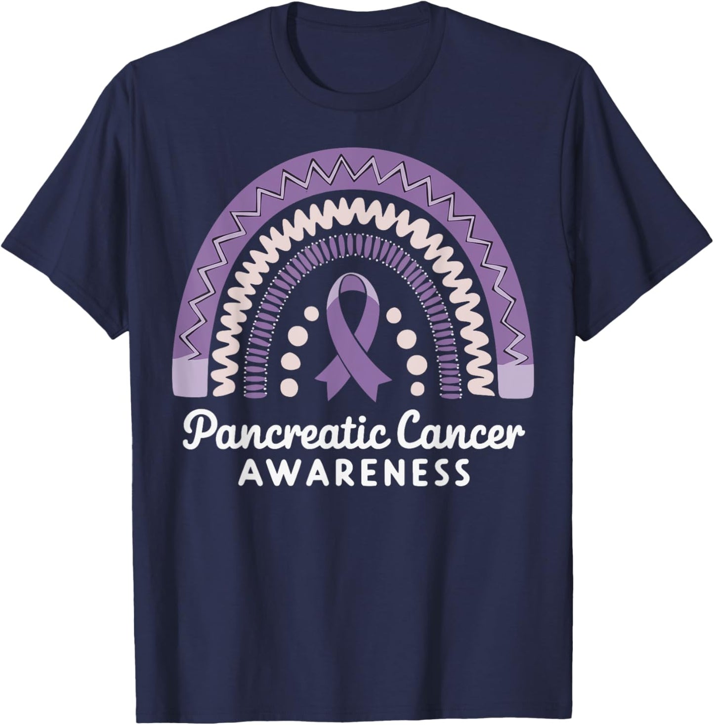 Pancreatic Cancer Awareness T-Shirt - T-Shirt | Navy