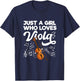 Just A Girl Who Loves Viola Musical Instrument Player Music T-Shirt - T-Shirt | Navy