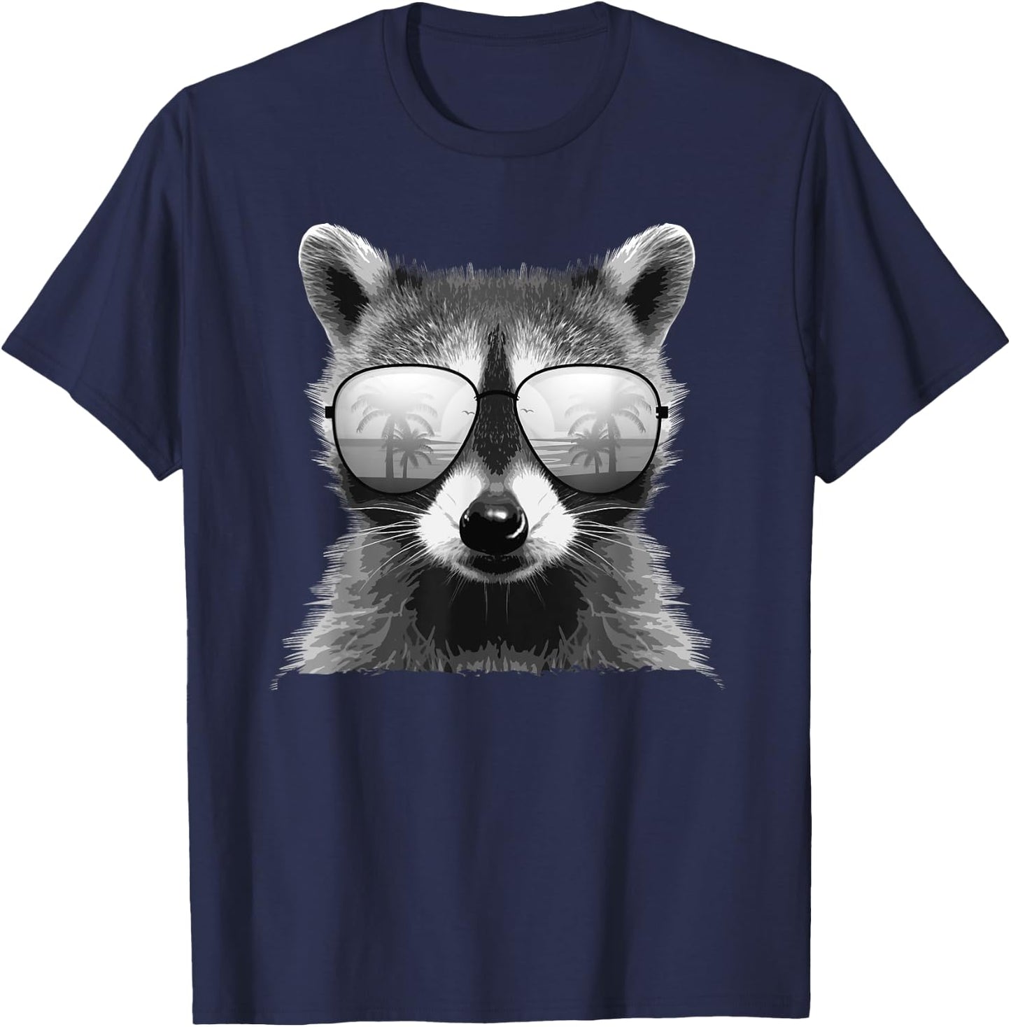Funny Raccoon Art Women Kids Racoon Lover Raccoon T-Shirt - T-Shirt | Navy