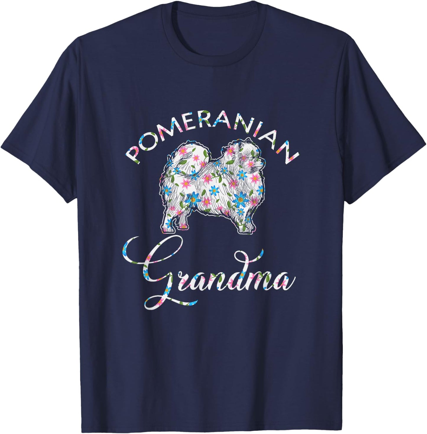 Pomeranian Grandma Pomeranian T-Shirt - T-Shirt | Navy