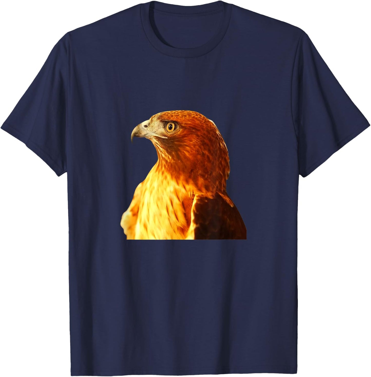 Hawk Shirt Red-Shouldered Hawk Bird Ornithology T-Shirt - T-Shirt | Navy