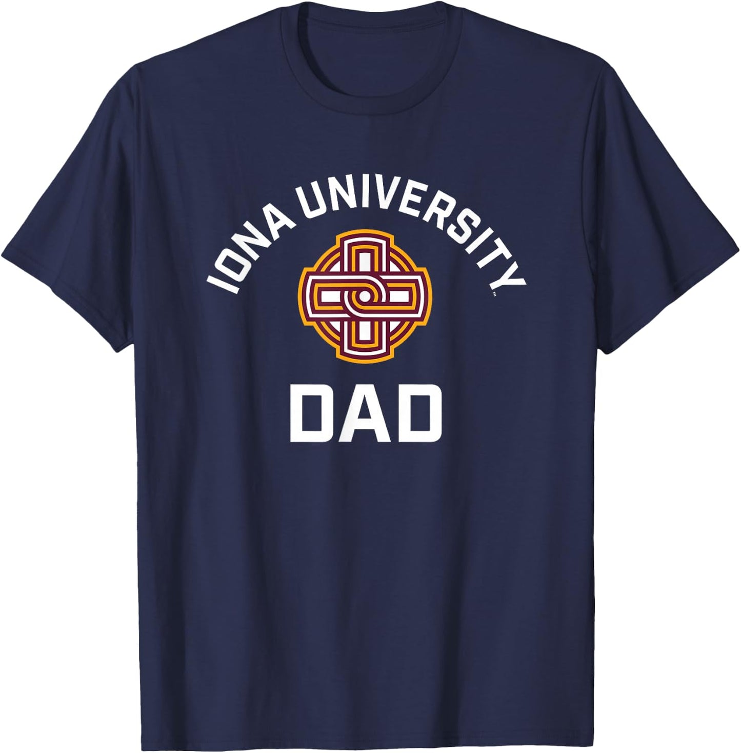 Iona University Gaels Arched Dad T-Shirt - T-Shirt | Navy