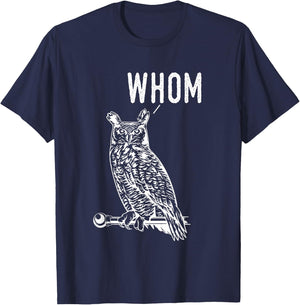 Whom Funny Spooky Own English Teacher Grammar Expert Men Women T-Shirt - T-Shirt | Navy