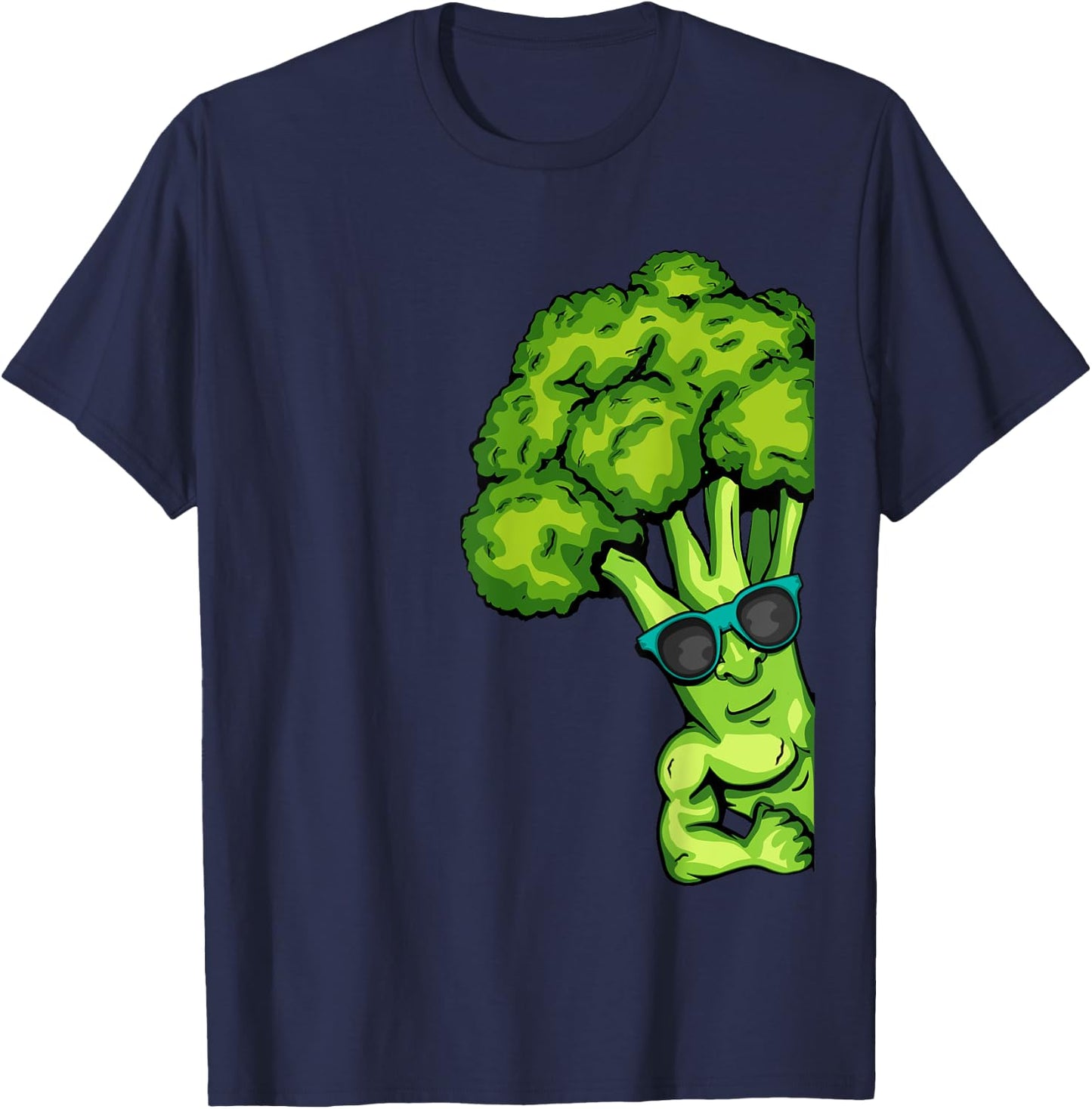 Broccoli Lover Healthy Vegetables Gym Fitness Bodybuilding T-Shirt - T-Shirt | Navy