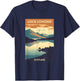 Loch Lomond Scotland Scottish Highlands UK Retro Travel T-Shirt - T-Shirt | Navy