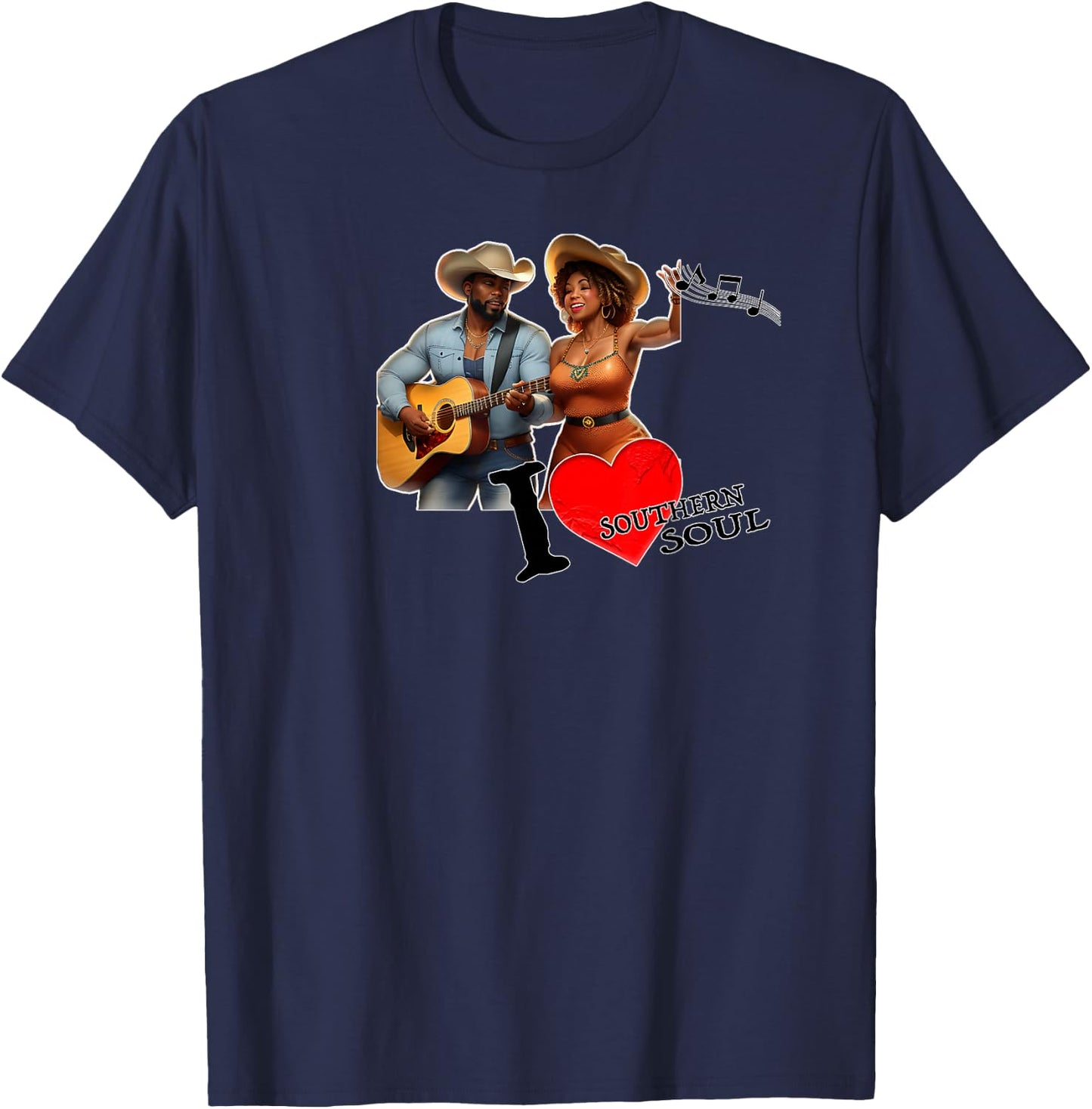 I Love Southern Soul T-Shirt - T-Shirt | Navy