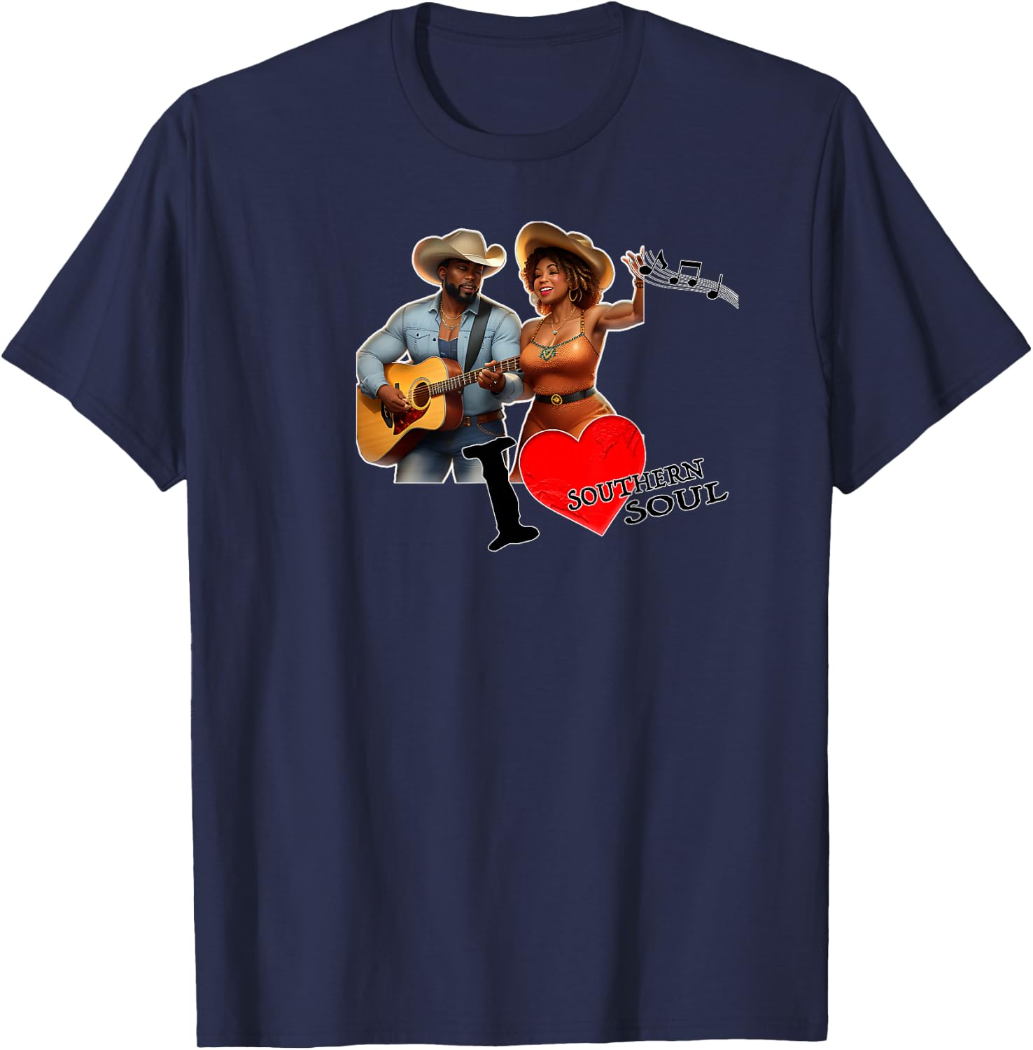 I Love Southern Soul T-Shirt - T-Shirt | Navy