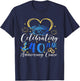 Celebrating 40 Years Anniversary Cruise 40th Anniversary T-Shirt - T-Shirt | Navy