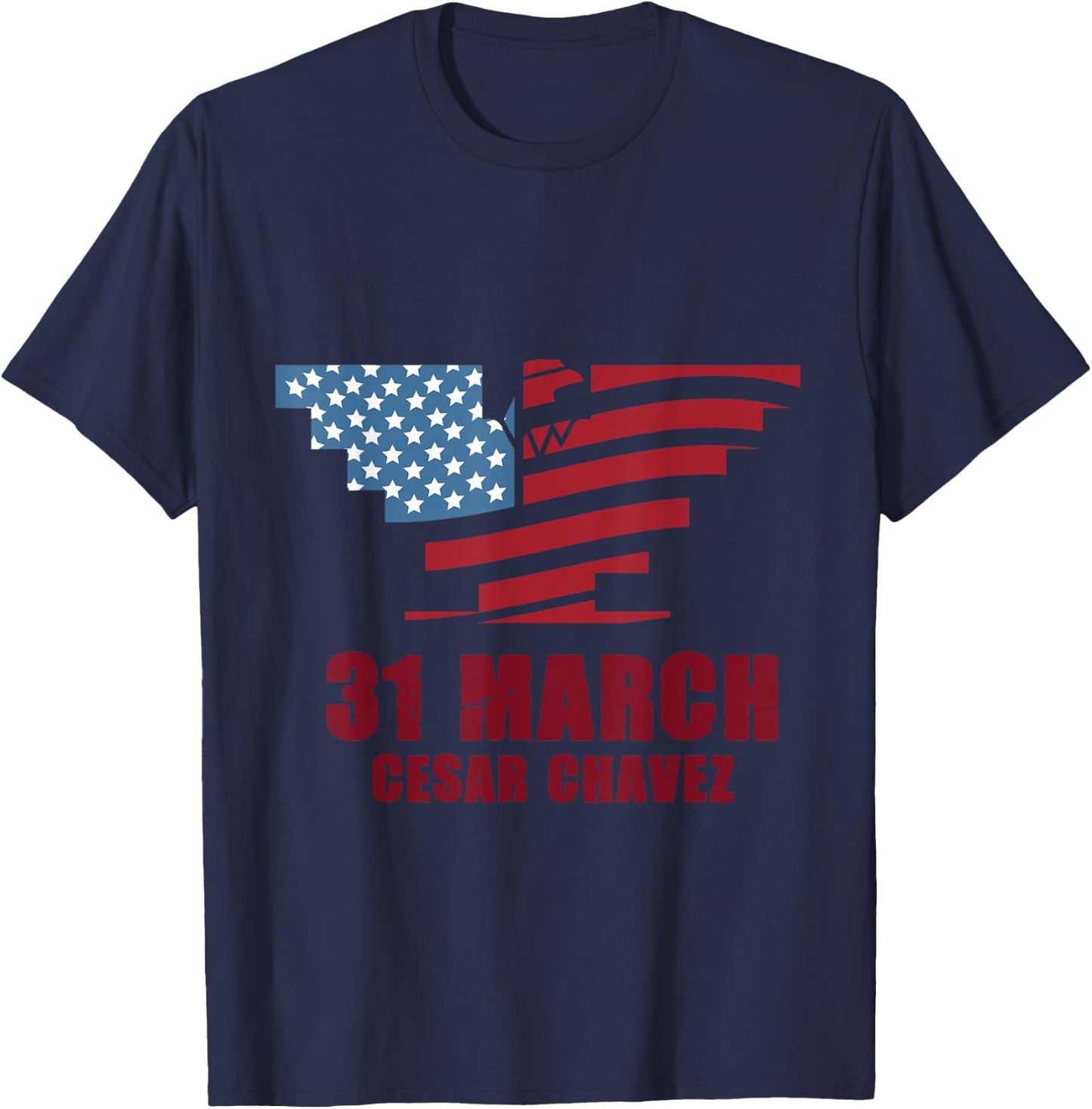 Cesar Chavez Day March 31 Si Se Puede T-Shirt - T-Shirt | Navy
