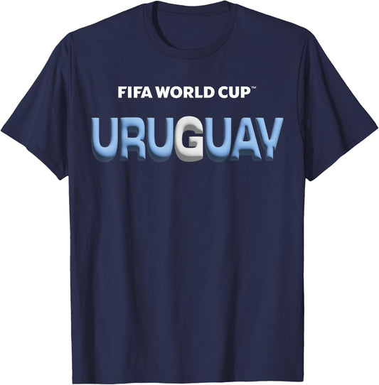 FIFA World CUP26 Uruguay Bubble Color T-Shirt - T-Shirt | Navy