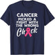 Breast Cancer Picked A Fight Wrong Chick Awareness Women T-Shirt - T-Shirt | Navy