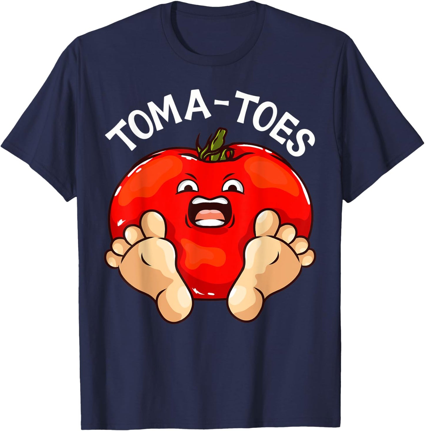 Toma-Toes Funny Tomato Love Growing Tomatoes T-Shirt - T-Shirt | Navy