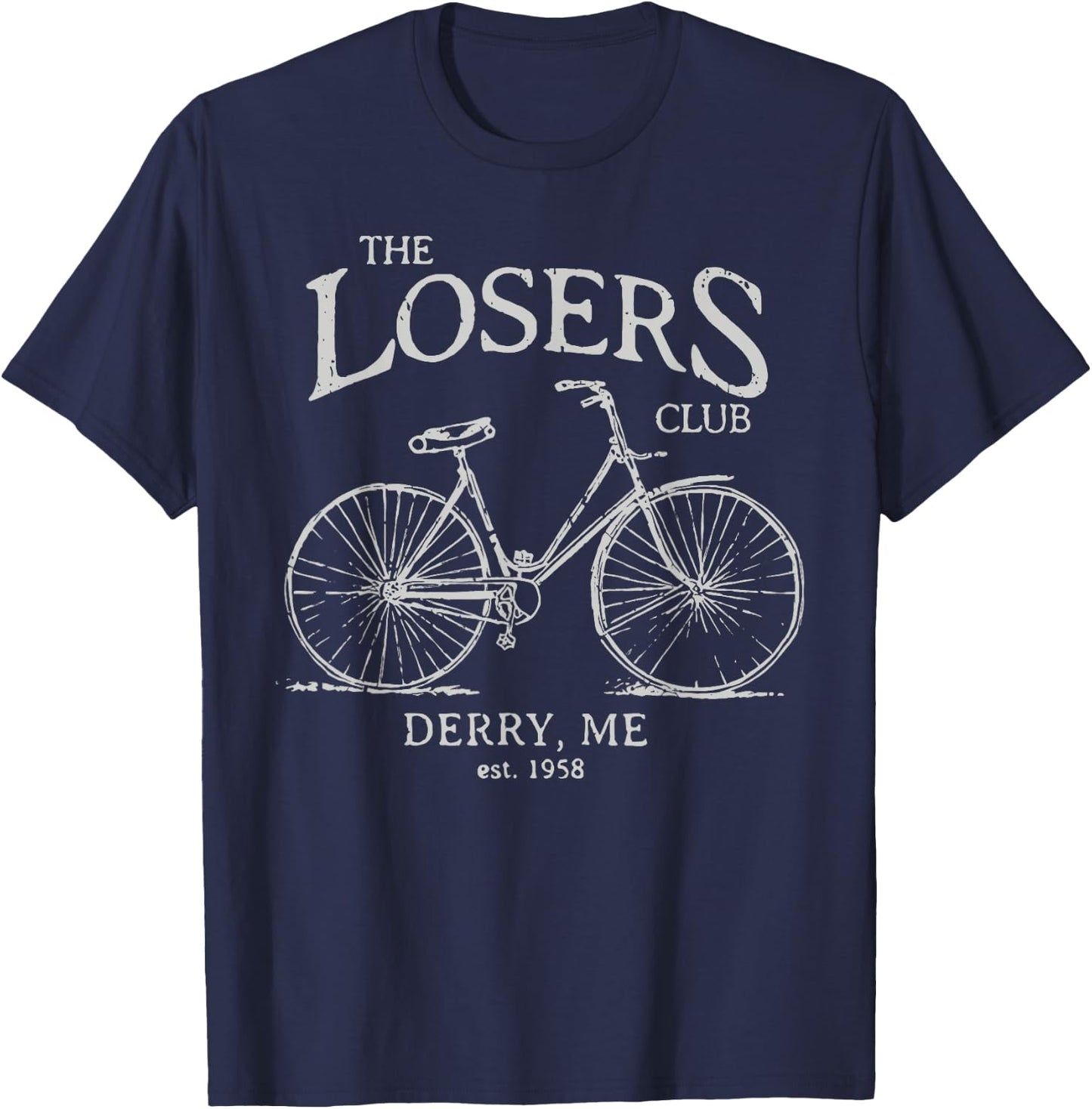 The Losers Club Horror Scary Movies Vintage Bike Halloween T-Shirt - T-Shirt | Navy