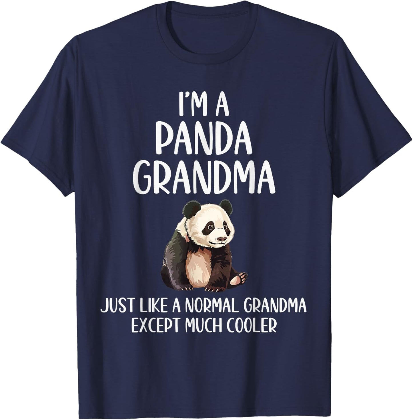 Panda Grandma Definition Funny Animals Lover Mothers Day T-Shirt - T-Shirt | Navy