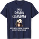 Panda Grandma Definition Funny Animals Lover Mothers Day T-Shirt - T-Shirt | Navy