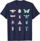 Bugs Watercolor Insect Collector Entomologist Entomology T-Shirt - T-Shirt | Navy