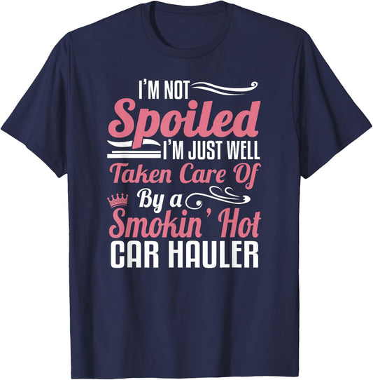 Auto Transporter Wife Car Hauler T-Shirt - T-Shirt | Navy