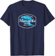 Half Moon Bay Mavericks Beach | Surfing Gift Travel T-Shirt - T-Shirt | Navy