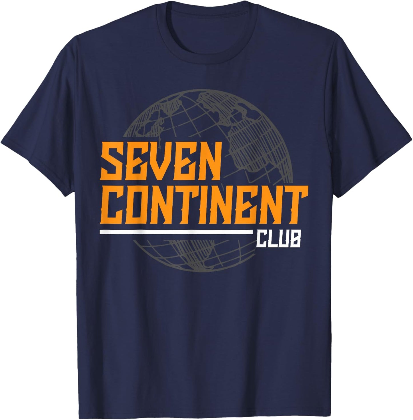 7 Continents World Traveler - Travel Enthusiasts T-Shirt - T-Shirt | Navy