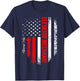 Elevator Mechanic USA Flag Repairman Technician T-Shirt - T-Shirt | Navy