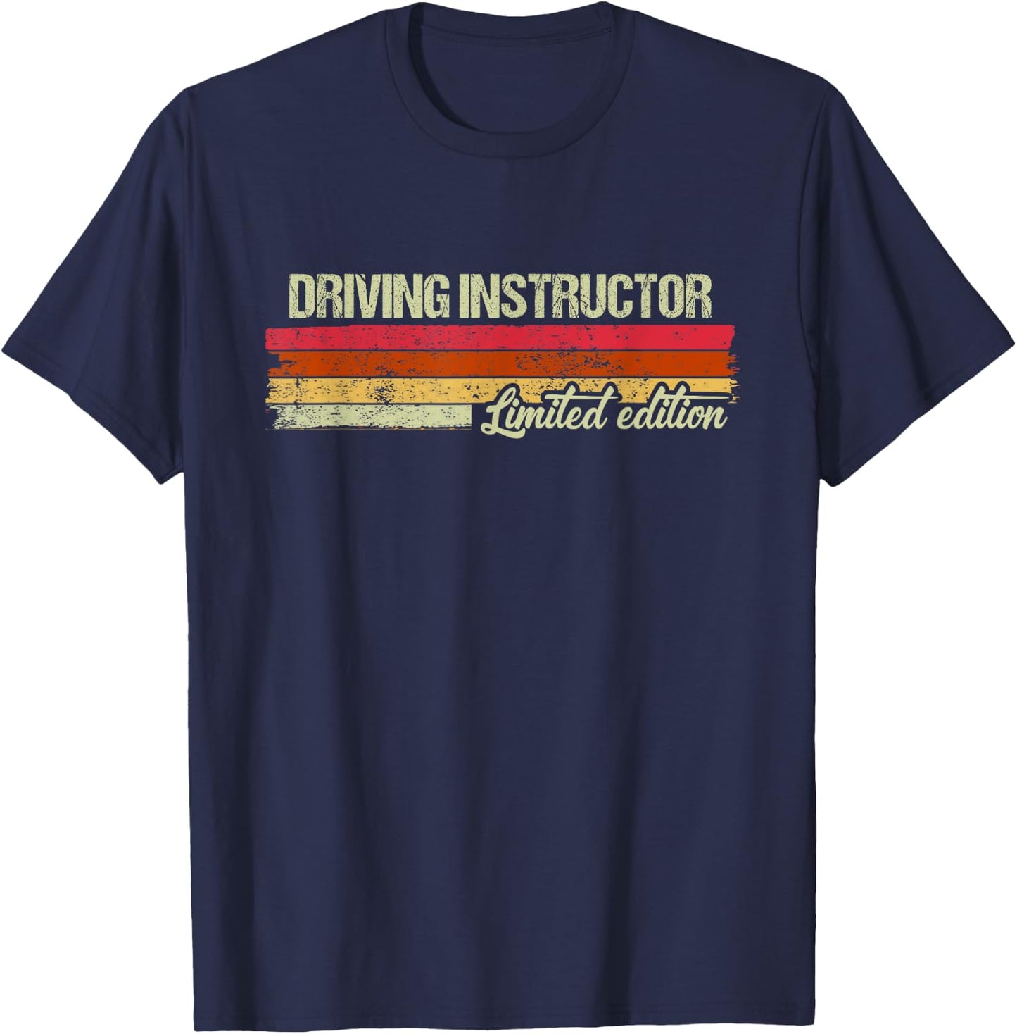 Vintage Driving Instructor Limited Edition T-Shirt - T-Shirt | Navy