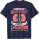Adrenal Insufficiency Exhaustion Becomes An Art Gift T-Shirt - T-Shirt | Navy