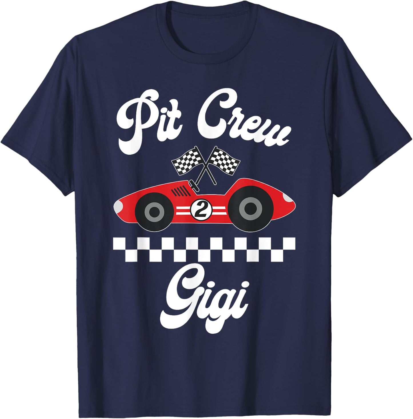 Two Fast Birthday Racing Car Party Gigi Of The Birthday Boy T-Shirt - T-Shirt | Navy